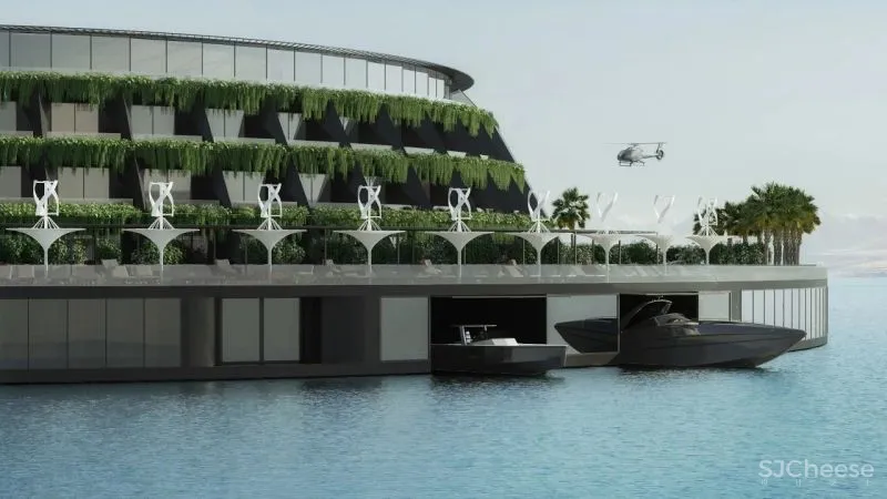 能在海上转动的五星级酒店,这概念设计超乎想象!