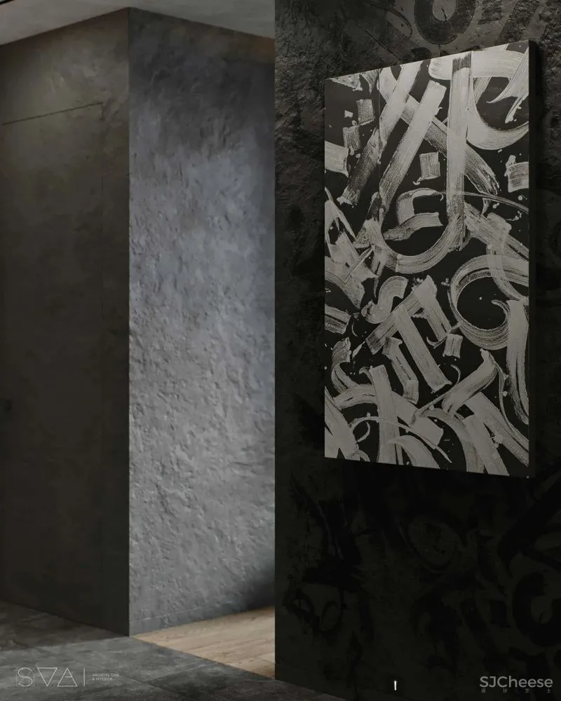 90㎡黑色沉稳，豪宅范儿十足