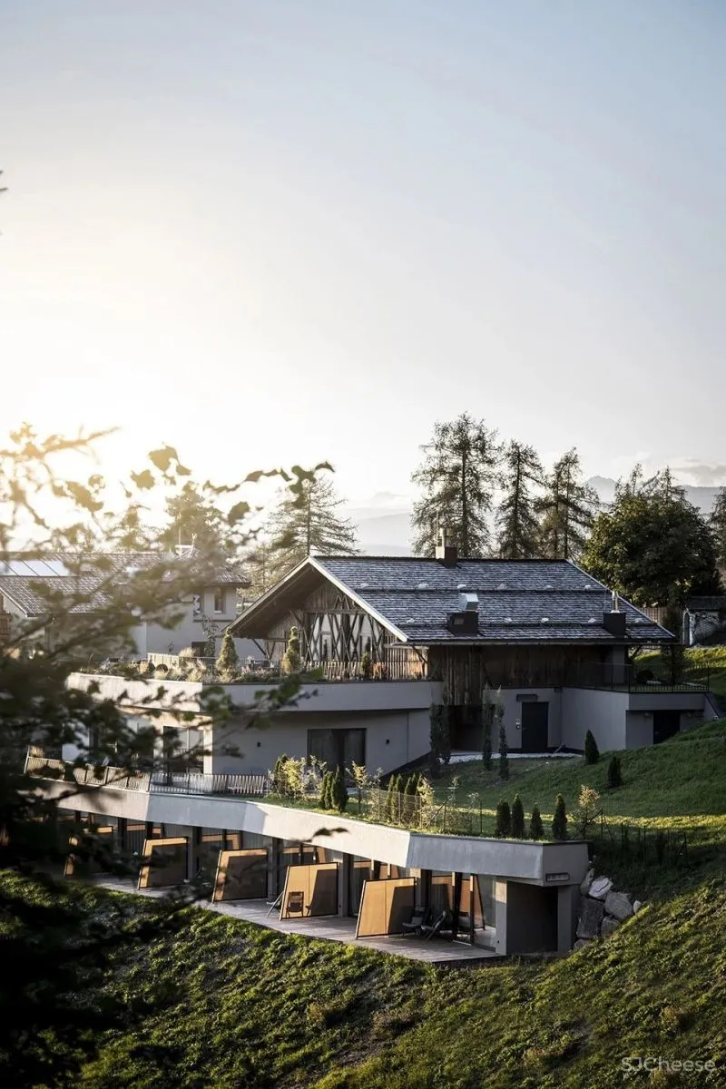 noa 新作 意大利依山而建 谷仓下的Gfell酒店