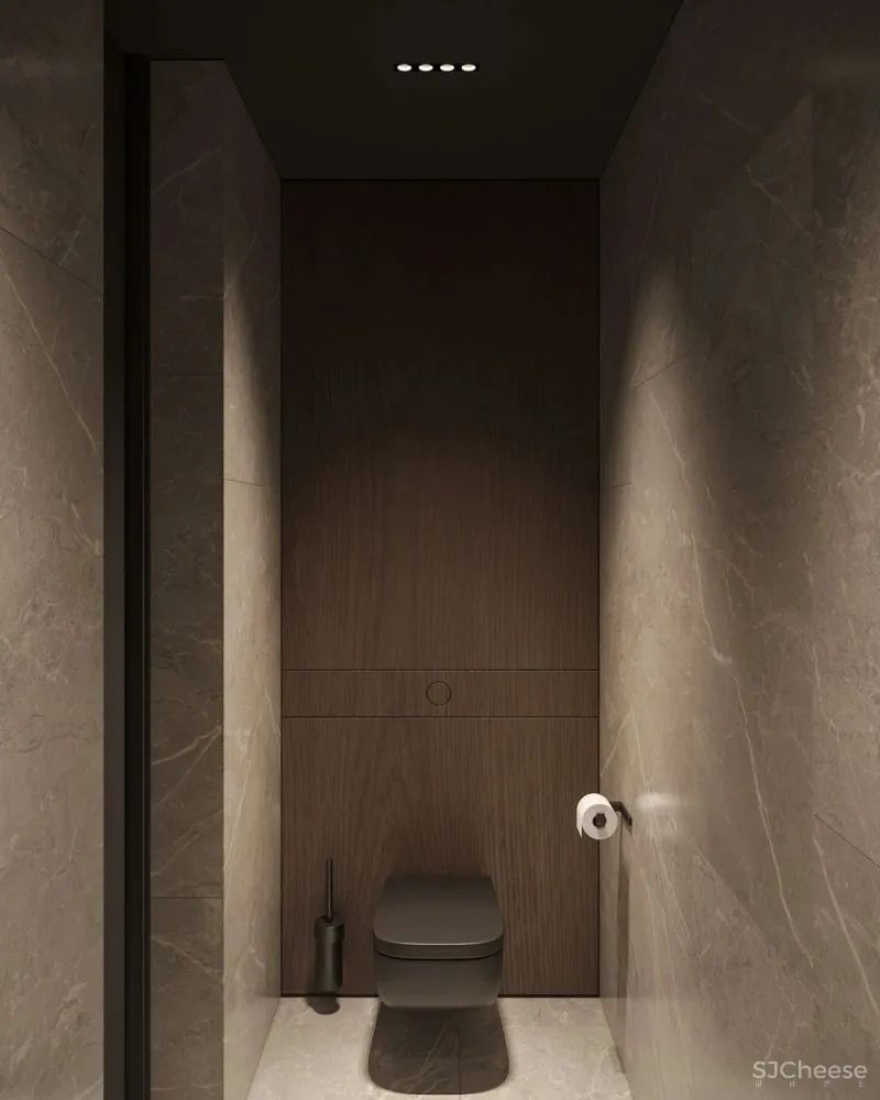 156㎡深棕极简美学,轻奢的气质体现