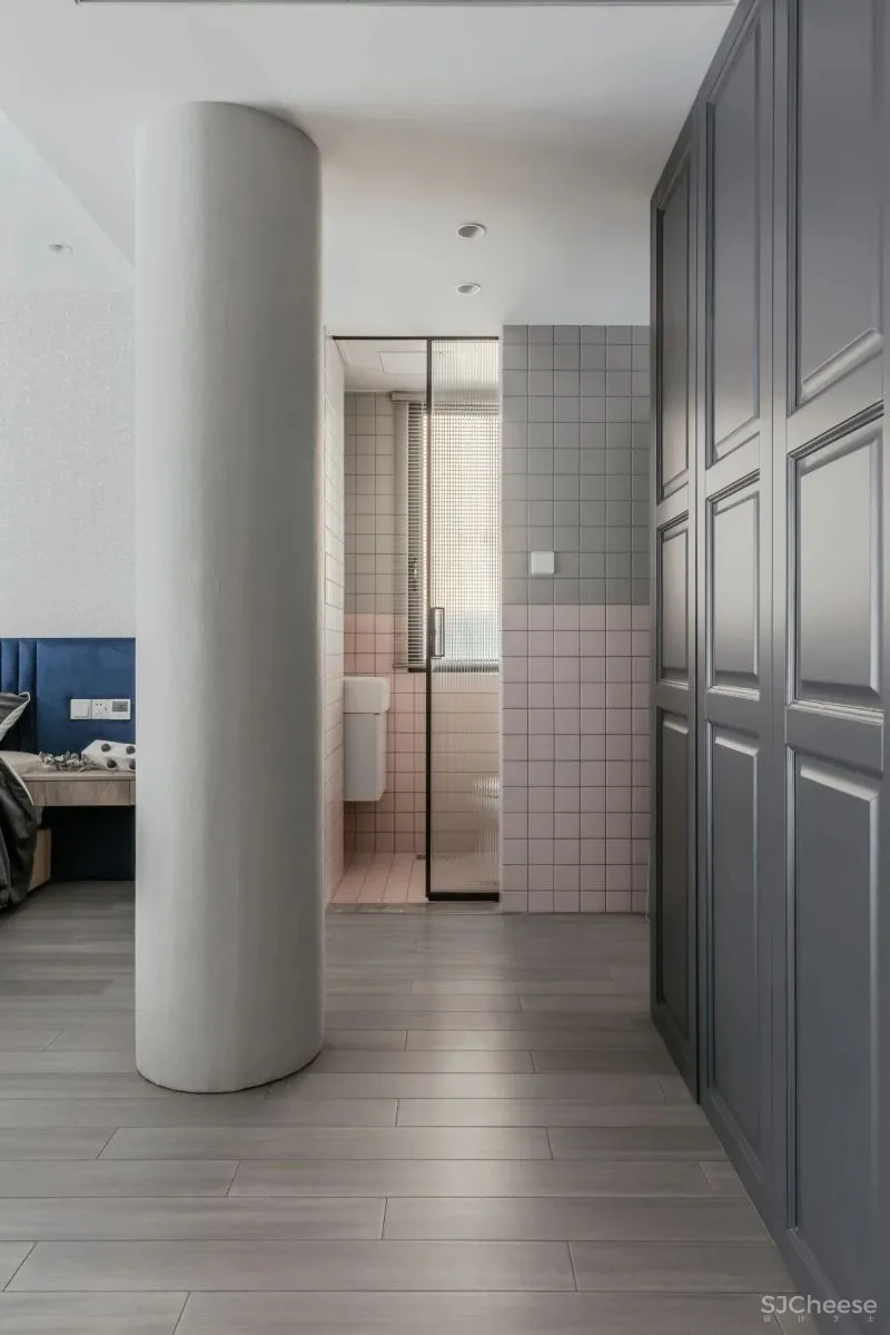 豆绿浅粉 蜂蜜色,折衷主义现代格调 禄本设计