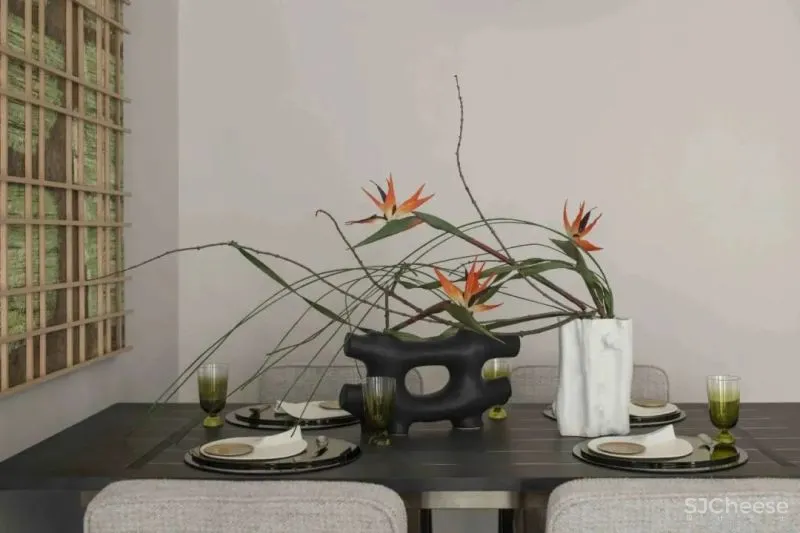 水墨韵律 素雅花艺,独有的东方气韵 观致设计