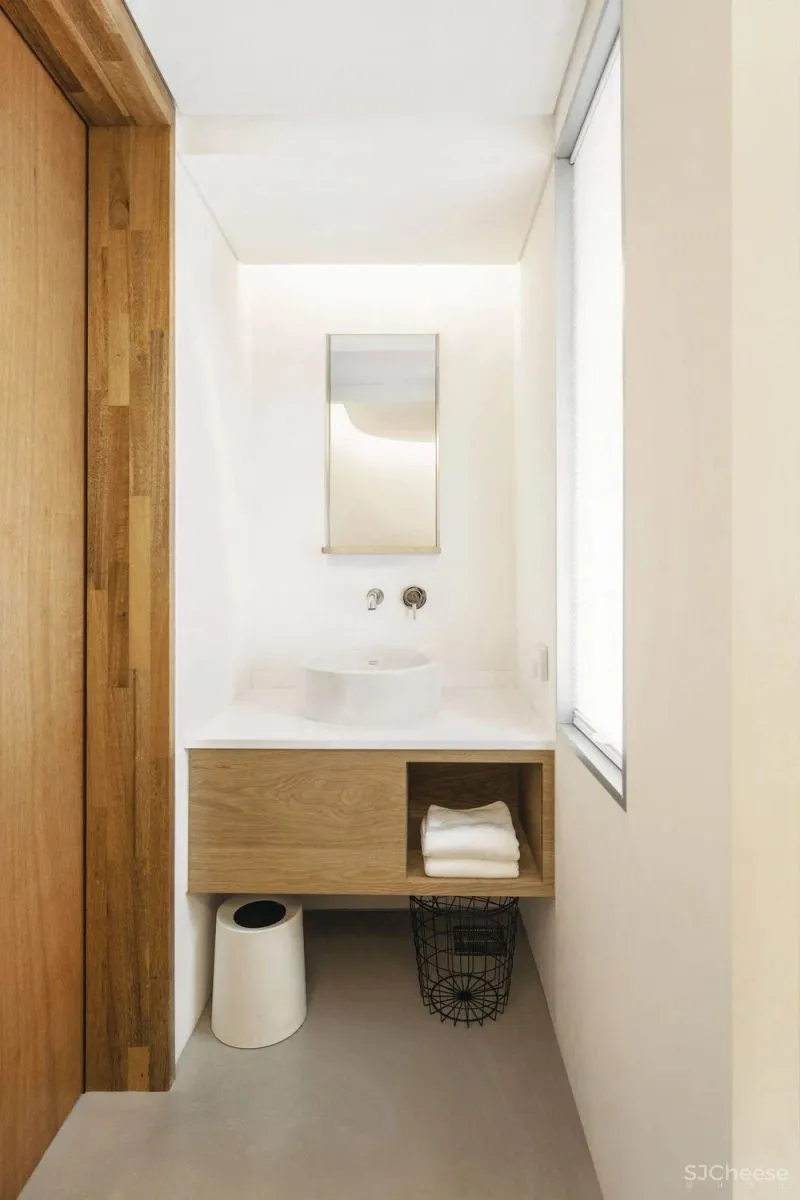 原木度假风，济州岛上的极简小公寓