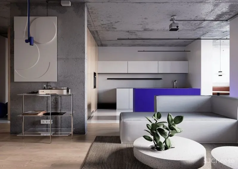 蓝灰色轻工业风，鲜活又沉稳！