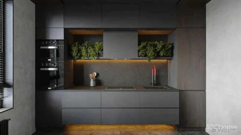 90㎡黑色沉稳，豪宅范儿十足