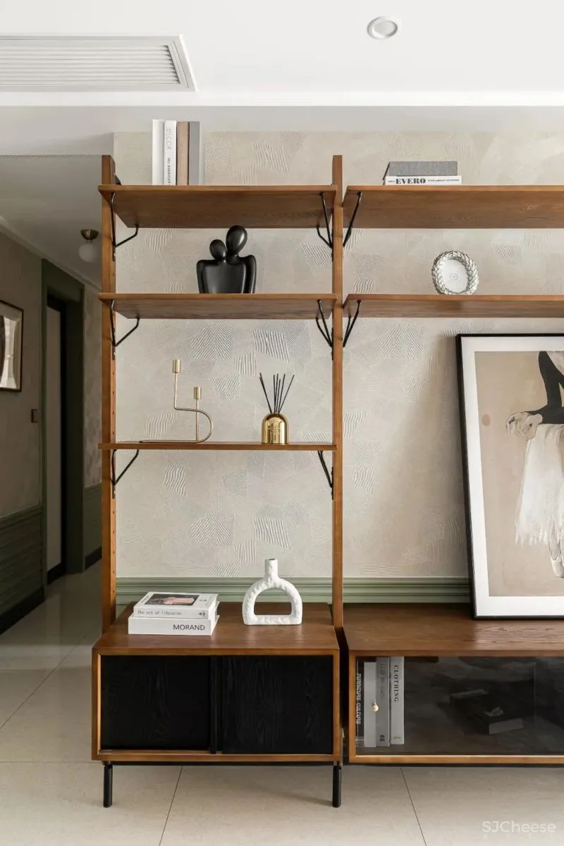 90㎡复古混搭浪漫精致室内设计