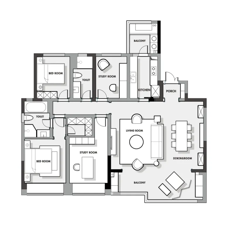 去浓郁、去奢华的140㎡随性法式复古风,艺术极了!