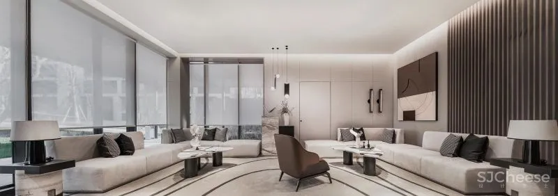 HWCD新作丨东方雅奢美学——苏州万科·江上雅苑售楼处