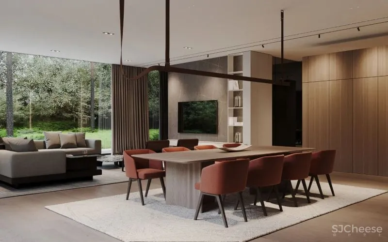 360㎡简约风豪宅,成功人士的气质!