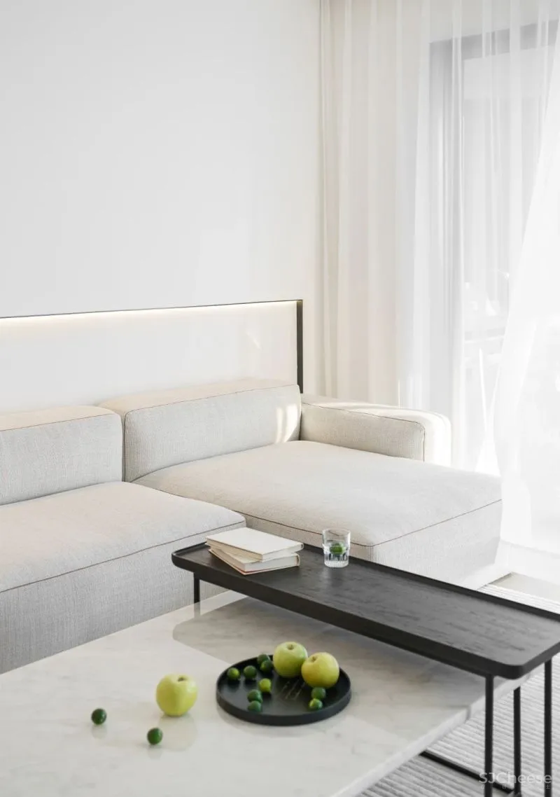 130㎡纯白居所，温度正好的理性极简