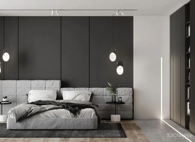 黑 白的色调组合,更能彰显高级感