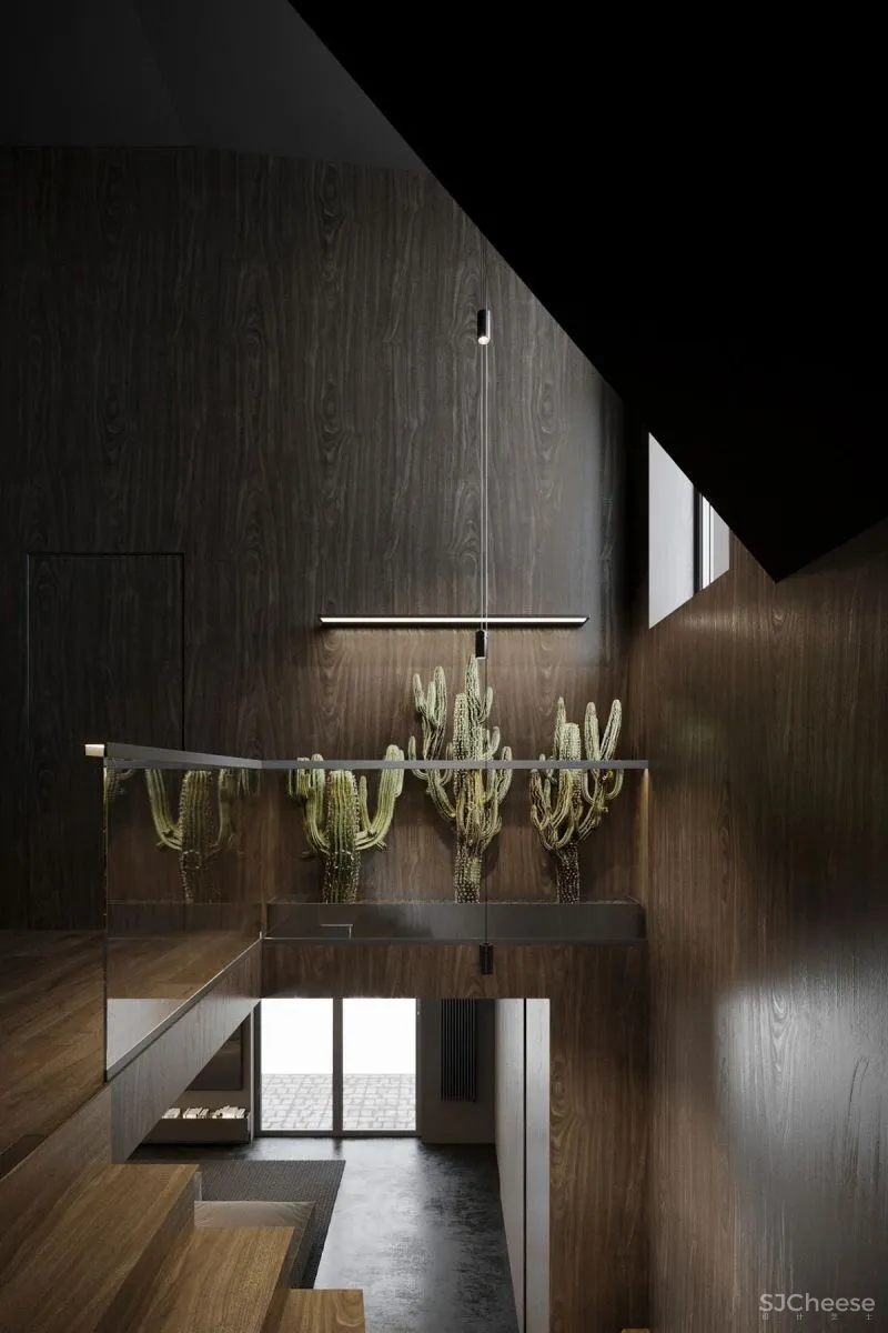 高级灰复式公寓,混凝土这么用简单又大气