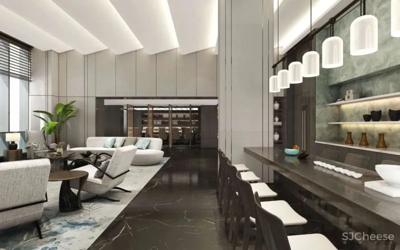 福州 • 6#楼办公样板-会所 JKD间空