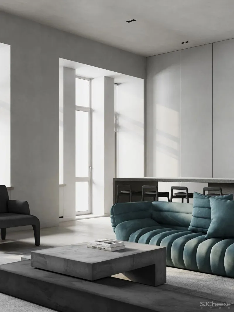 高级灰公寓,卧室这样布局太有个性!