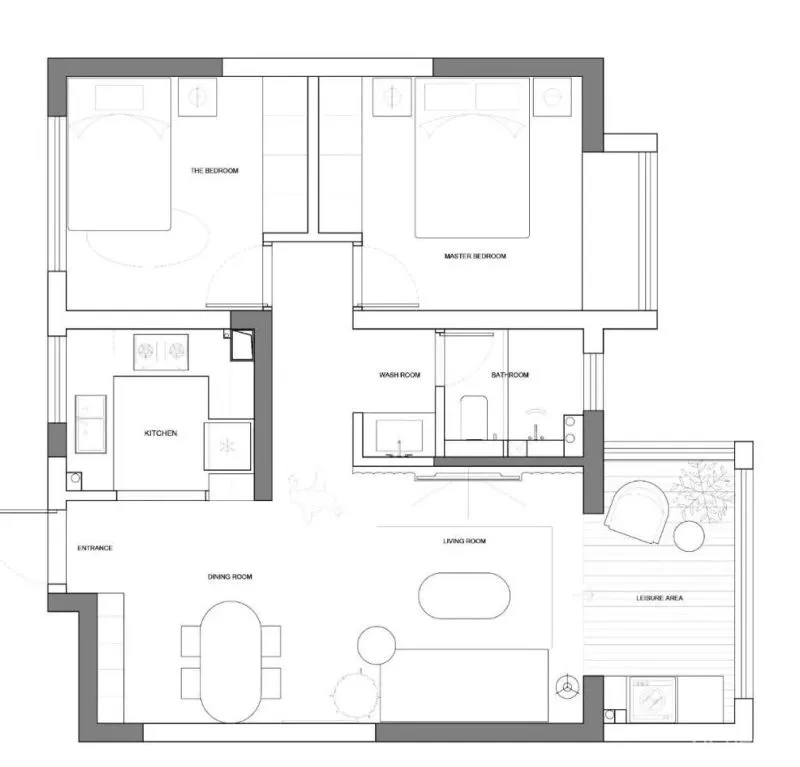 整屋粉色？这个76㎡够大胆！