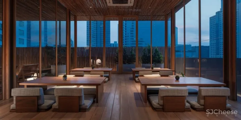 曼谷极简主义的日本美学设计闹市温泉
