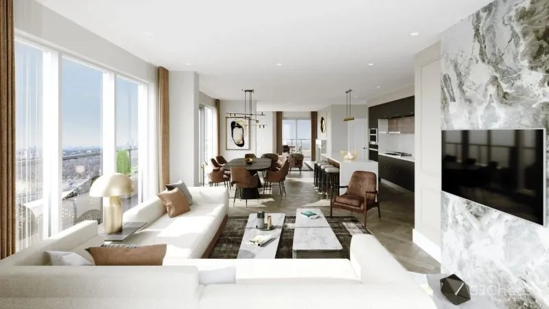 顶级公寓这样设计才气派！简约但不简单~