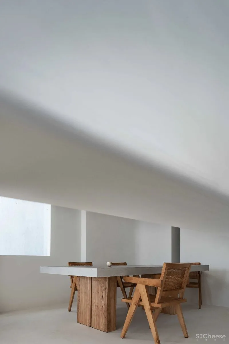 400㎡极简白咖啡馆,重塑建筑几何之美 一野设计