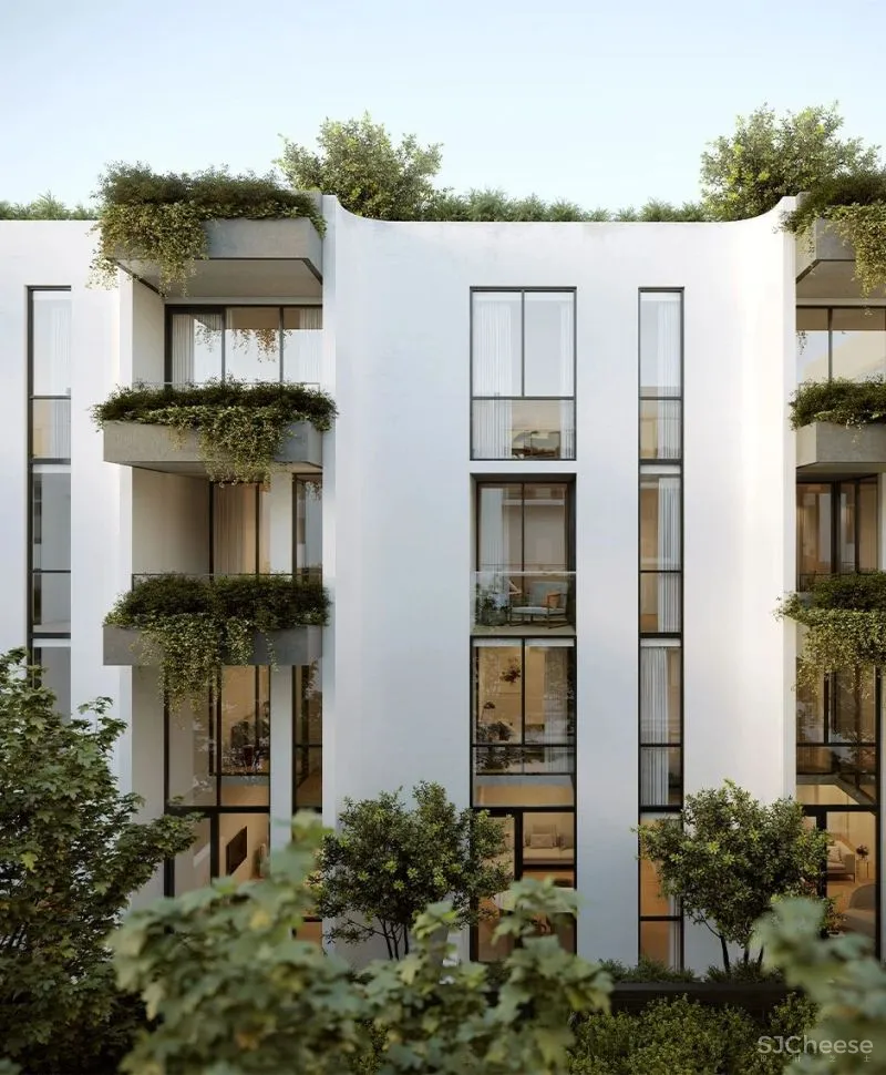 极简豪宅,存于现实的“空中花园”,真的仙境!