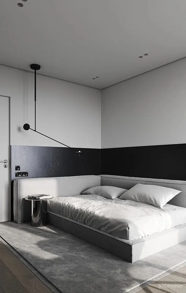 质感黑白灰公寓,释放简约而高雅的魅力!