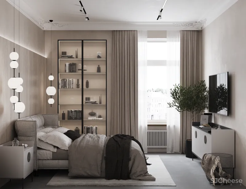 优雅大平层,轻奢有度的欧式风情!