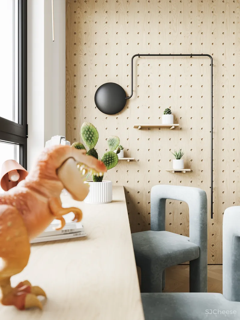 90㎡ 两室一厅,拱形元素的时尚应用,清爽又个性!