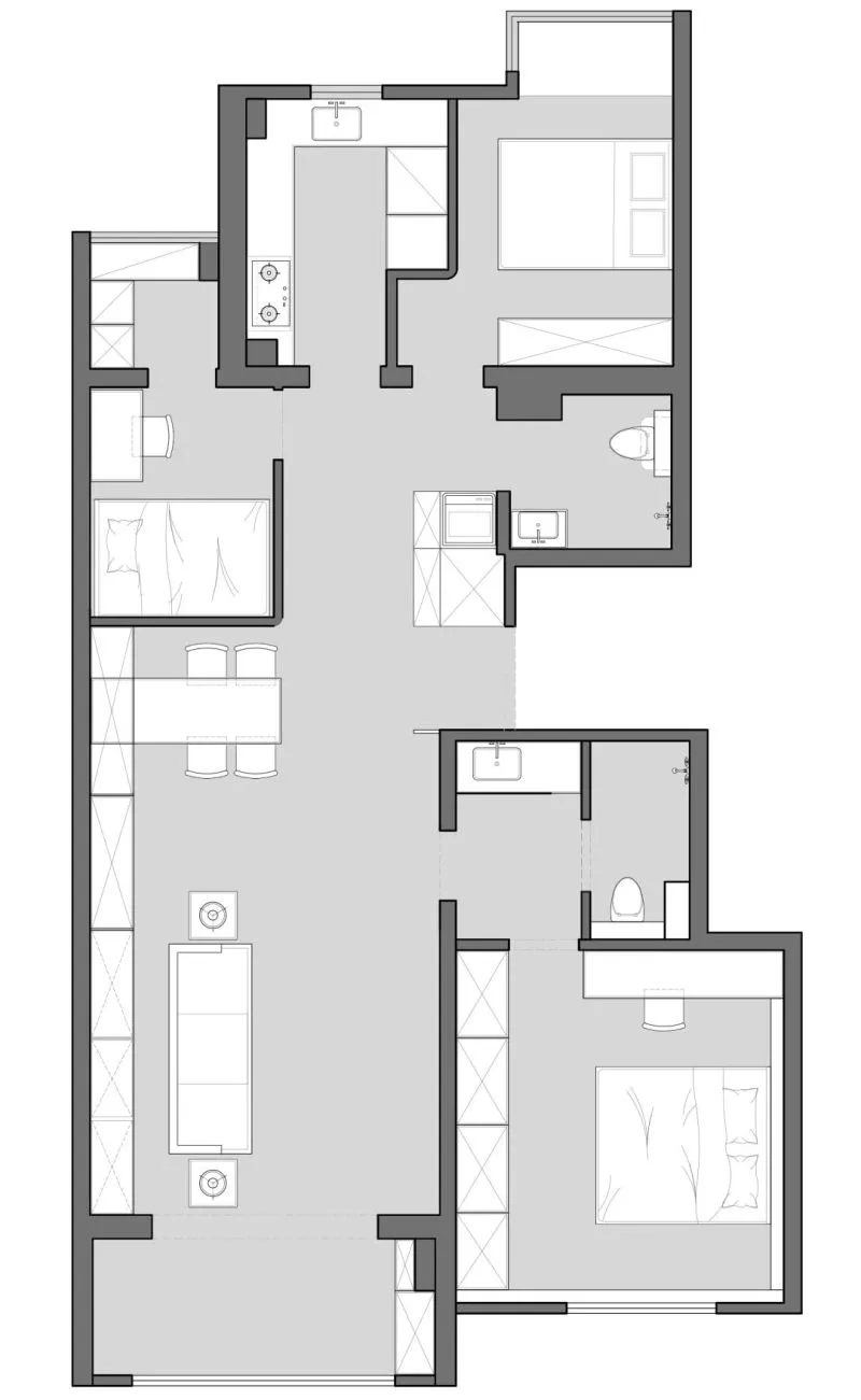 强烈安利超美中古风!83㎡两室改三室,安放三代五口人,收纳真心强大!