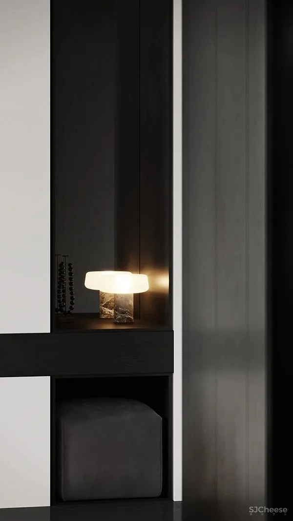 质感黑白灰公寓,释放简约而高雅的魅力!