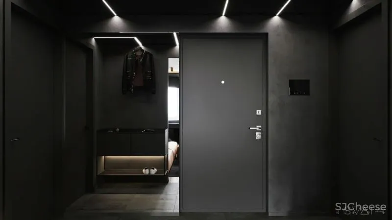 90㎡黑色沉稳，豪宅范儿十足