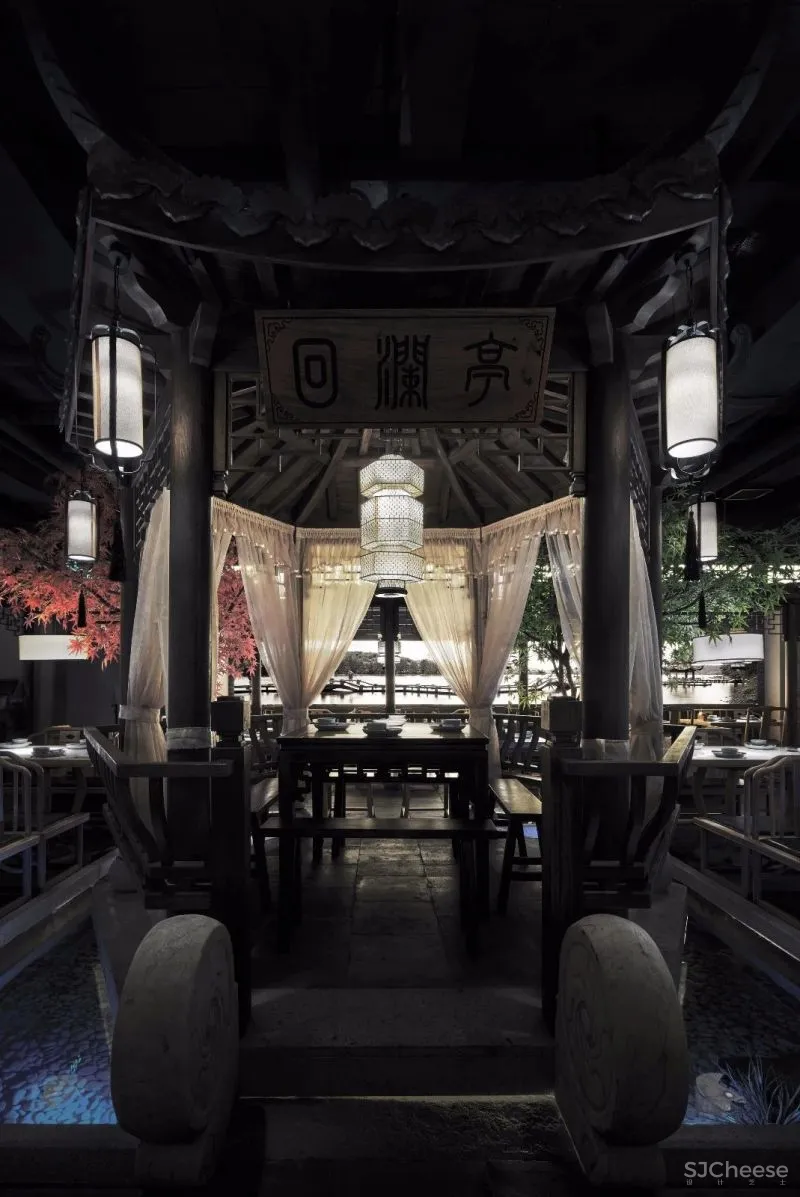 借鉴江南院落概念,引入徽派建筑意境