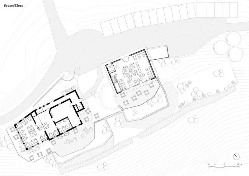 noa 新作 意大利依山而建 谷仓下的Gfell酒店