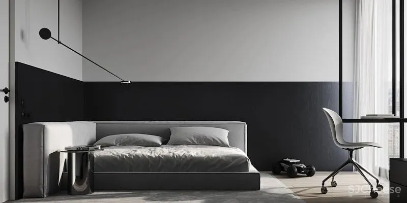 质感黑白灰公寓,释放简约而高雅的魅力!