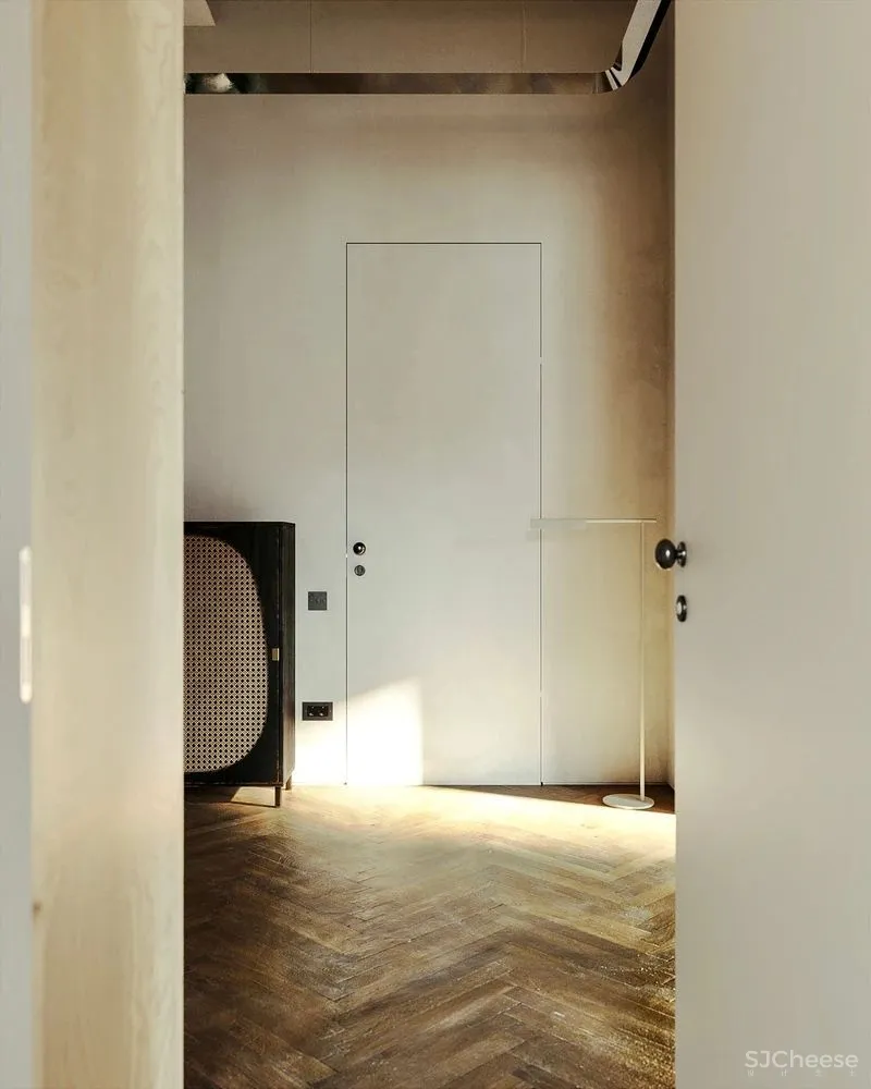 120平米的公寓融合了新与旧、粗犷与细腻、厚重与轻盈