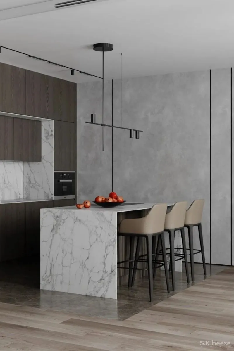 180㎡撞色高级灰住宅，质感十足!