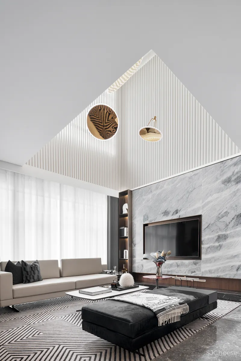 聚舍联合设计:440㎡现代别墅,美观大气,尽显非凡品味!