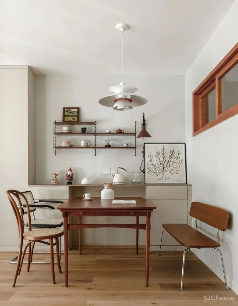 强烈安利超美中古风!83㎡两室改三室,安放三代五口人,收纳真心强大!