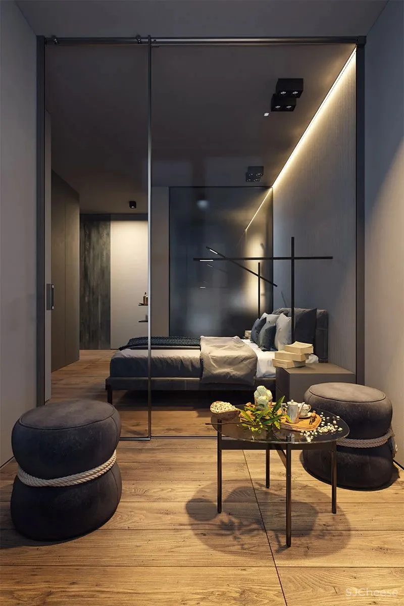 161㎡现代优雅,暗黑魅力
