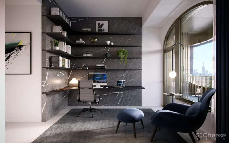 带阿斯顿马丁套房的公寓，样板房公开，高级黑才有这么酷酷的高级感