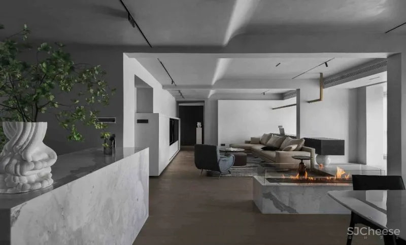 两户改一户,构造简致生活大平层︱辰佑设计