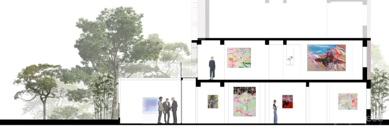 老宅变身极简白画廊，以空间与光探索艺术之雅