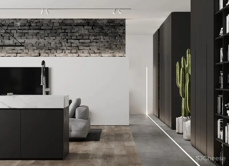 黑 白的色调组合,更能彰显高级感