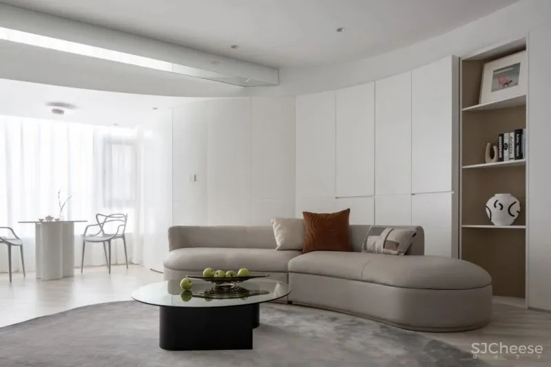 两道弧线串联起来的家，重新定义功能 理居设计