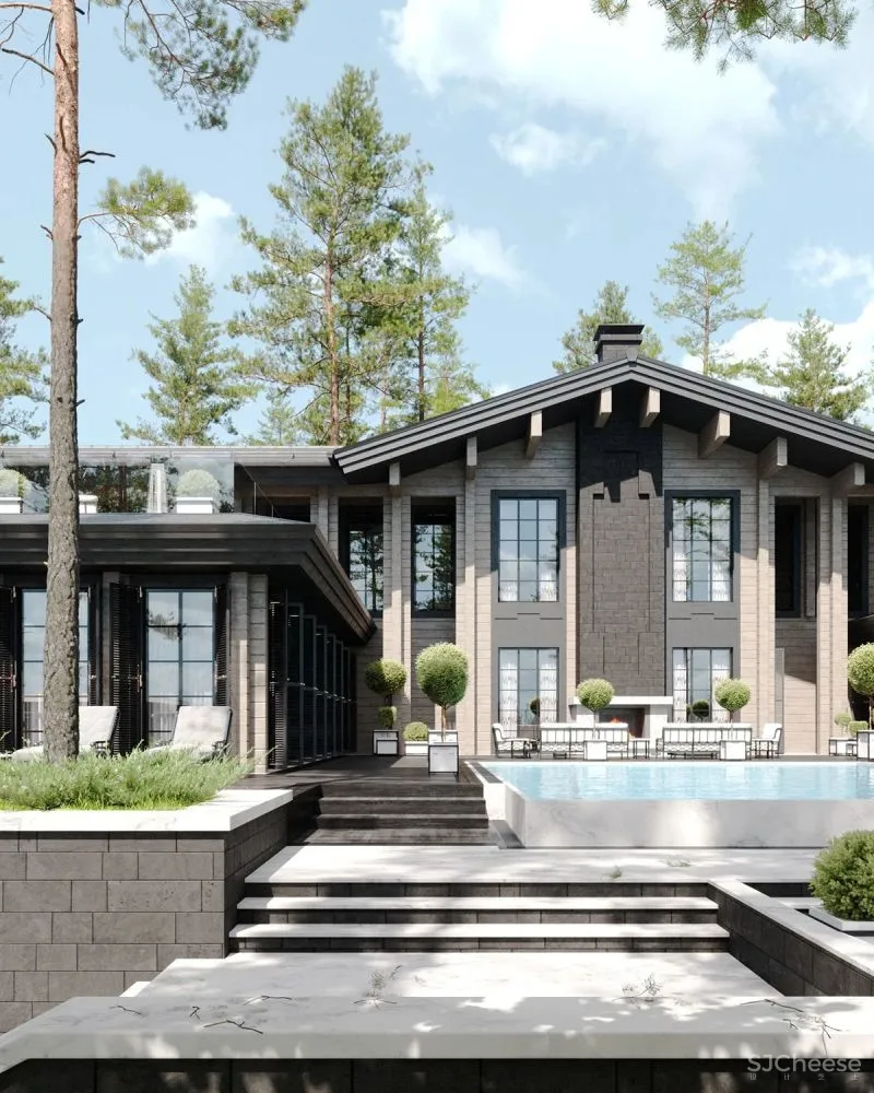 360㎡简约风豪宅,成功人士的气质!