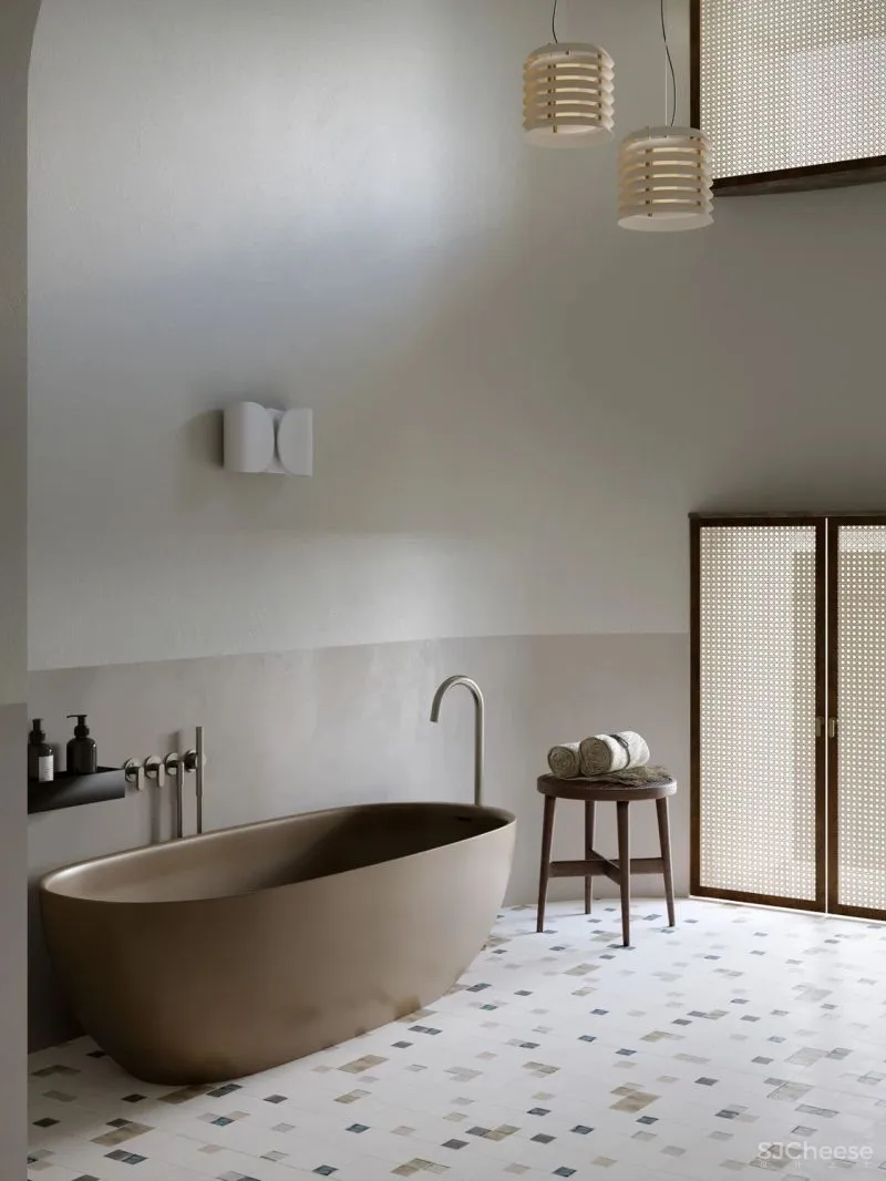 这是一间追求复古风的公寓,却恰到好处地加入了现代元素