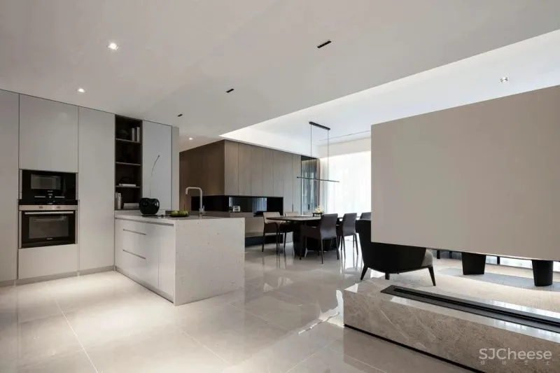 180㎡简约大平层，温和质感的湖畔住宅 南筑设计