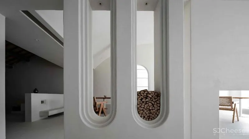 400㎡极简白咖啡馆,重塑建筑几何之美 一野设计