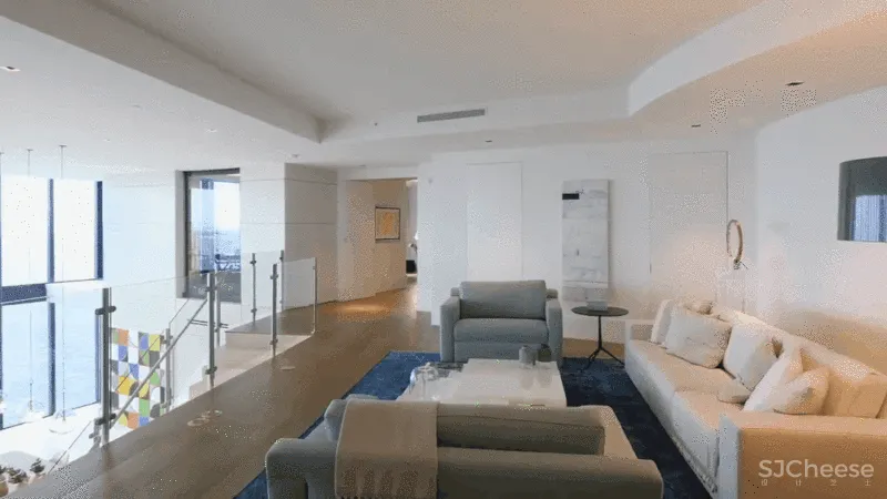 保时捷1000多平海景房，一家三口住，太奢侈了！