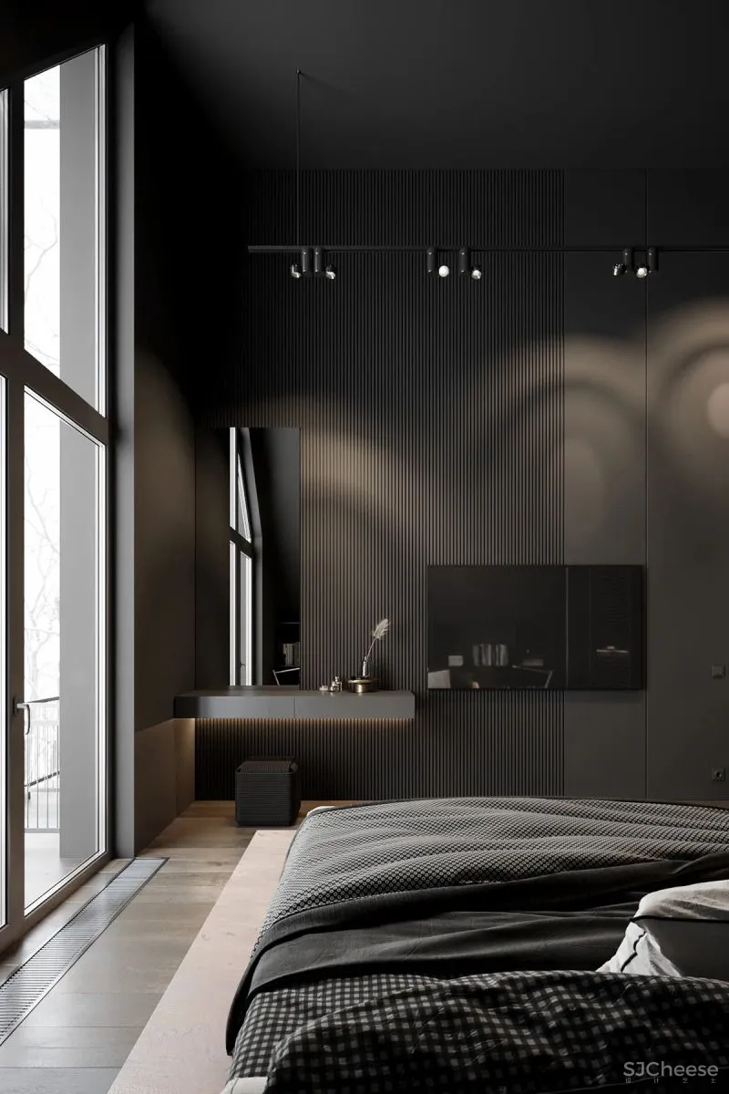 高级灰复式公寓,混凝土这么用简单又大气