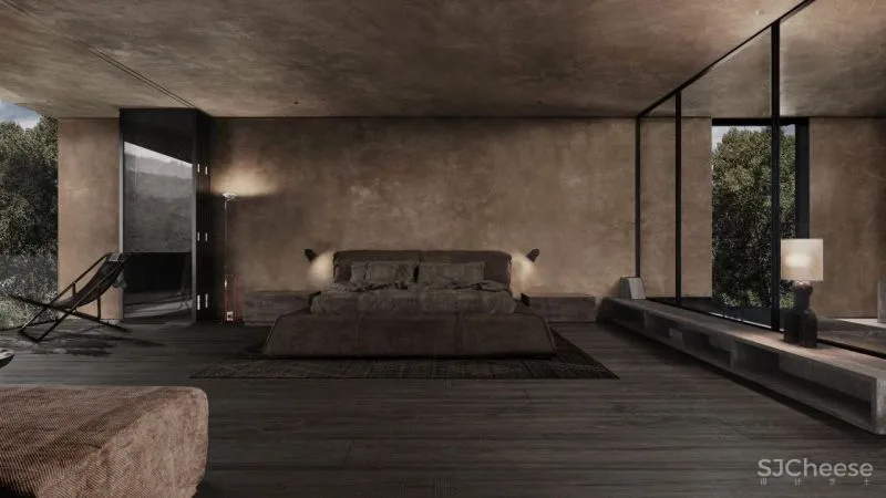 大地色极简别墅，不一样的格调