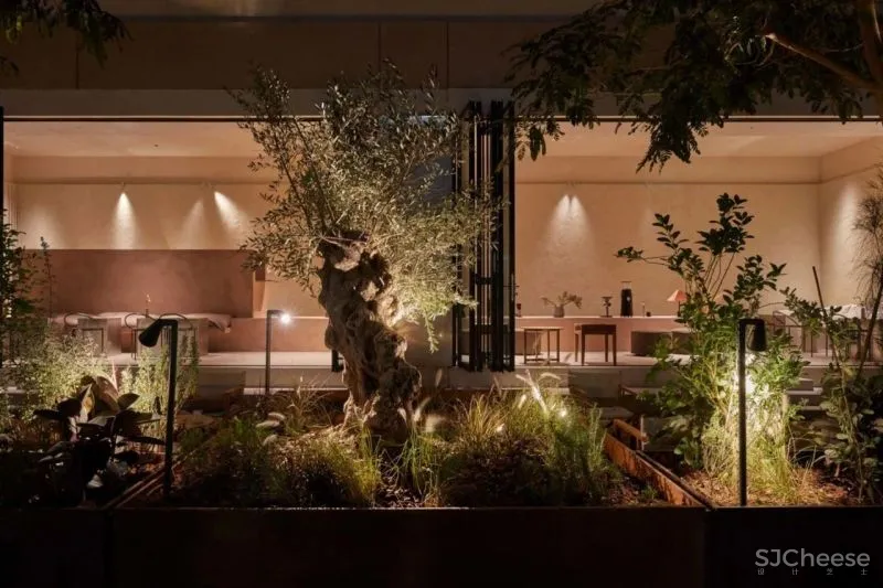 粉红色的石膏柜台,清新自然,现代感与田园风格完美融合